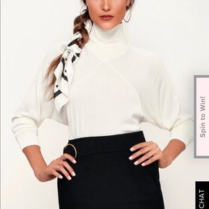 The Project Social T Dessa Ivory  Long Sleeve Top